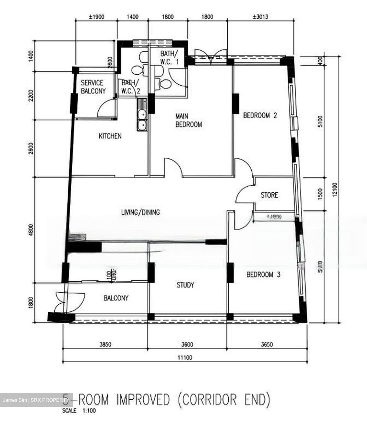 Blk 348 Tampines Street 33 (Tampines), HDB 5 Rooms #461479101